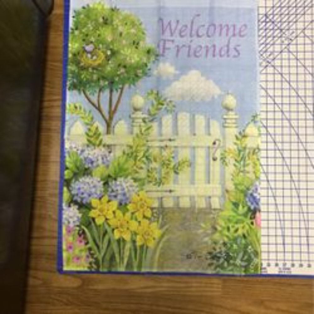 Tim Coffey Welcome Friends Flag